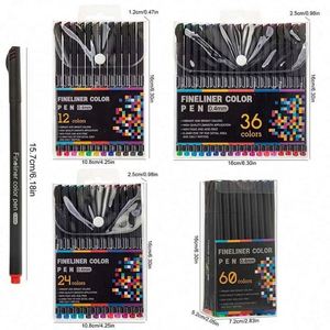 Juego de Rotuladores de Punta Fina de 60 Colores, 0.4 mm, de Plástico, para Escribir y Dibujar, Marcador de Colores para Arte y Libros para Colorear, en Oferta - Product Image 5