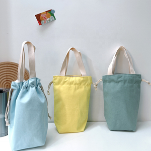 Sacs à <span class=keywords><strong>main</strong></span> cosmétiques de cordon de bouteille colorée faite sur commande de vente chaude de toile - Product Image 5