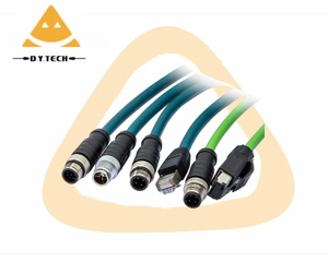 DYTECH M12 X-Code 8-polige Position X-codiert auf RJ45 Geschirmtes wasserdichtes Kabel 3M Für Industrie kamera Ethernet-Netzwerk kabel Cat5e