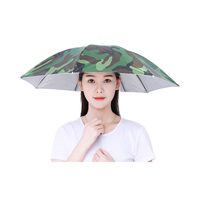 Vente en gros de parapluie extérieur à tête pliable grand chapeau de pêche pour adultes et enfants logo de style moderne imprimé pour le voyage
