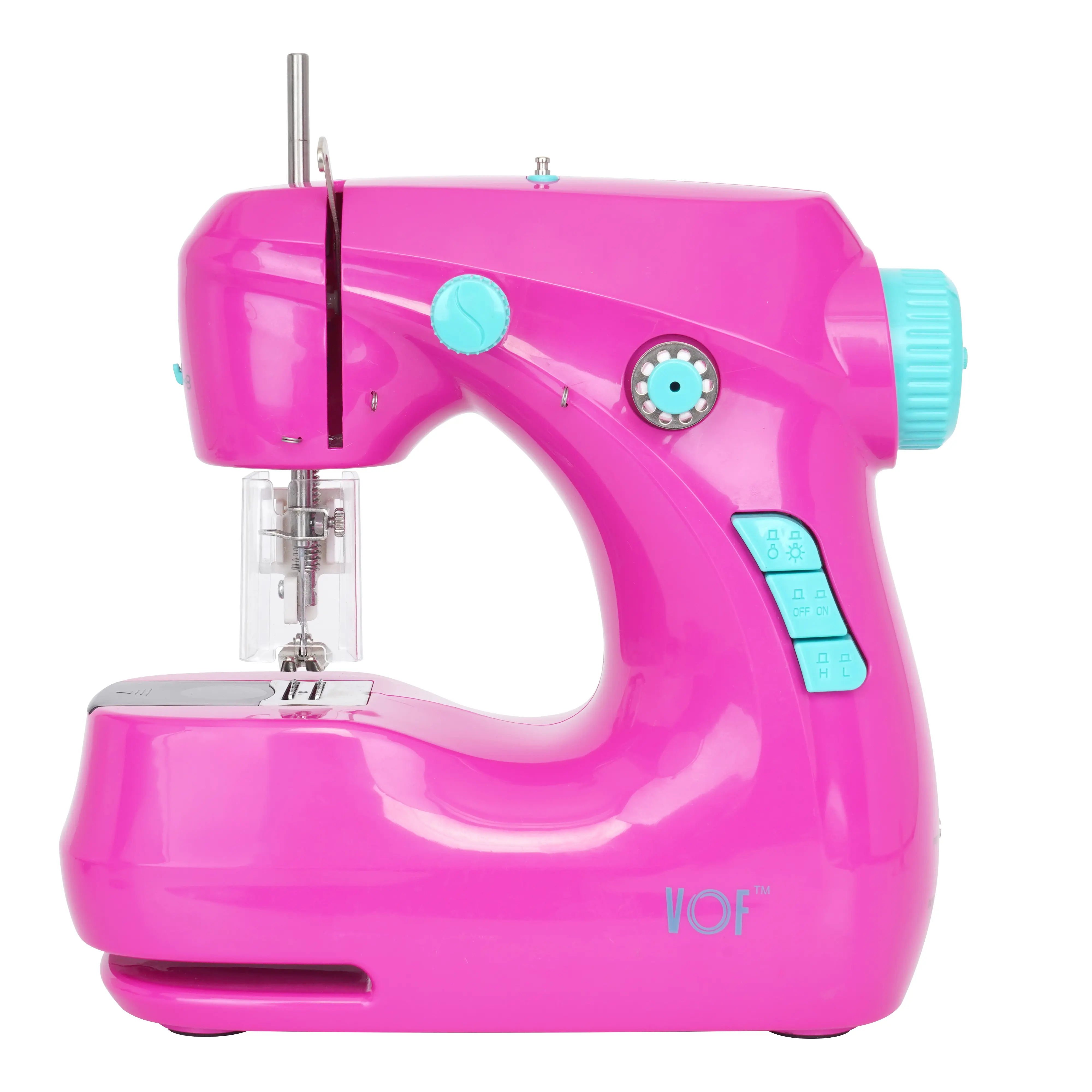 Mini máquina de costura portátil, máquina de costura elétrica doméstica, mini portátil, de brinquedo, FHSM-211, venda imperdível