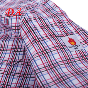 NFPA2112/CAT2 Certified <strong>Work</strong> Shirt Breathable Plaid Design <strong>Waterproof</strong> Anti-Static Customized for Fr Mining <strong>Work</strong> Wholesale - Product Image 4