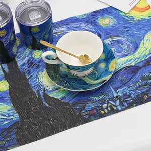 Новый дизайн, настольные коврики из ПВХ, Пластиковые современные салфетки, индивидуальные Экологически чистые салфетки для обеденного стола