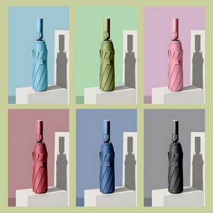 Fashion Travel Rain Branded Logo Print Portable 3 Fold Auto Sun Shade Promotional Custom Fold Automatic <b>Umbrella</b> With Logo - Product Image 5