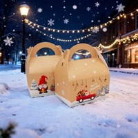 Boîtes d'emballage créatives en forme de corne pour bonbons, cadeaux variés, emballages de fête, emballages en papier pour Noël