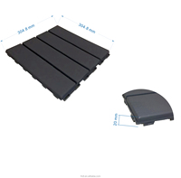 Dalles de terrasse à emboîtement pour extérieur, revêtement de sol pour patio, dalles de terrasse composites imperméables