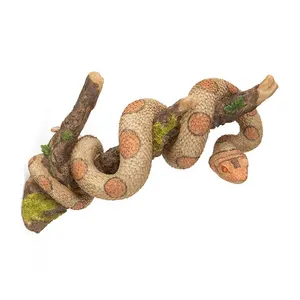 Figura de serpiente de resina para decoración de jardín, estatua de Python King Cobra, escalada en árbol, Patio, césped