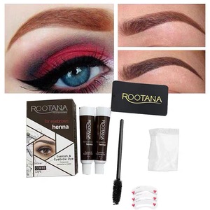 Teinture pour cils et sourcils sans ammoniaque, crème colorante naturelle noire pour sourcils et cils, pour la coloration des barbes en salon - Product Image 3