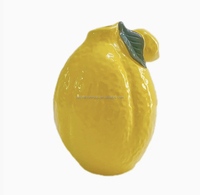 Musim panas Italia Sicily desain posidani pisang hijau stroberi jeruk Limon buah Lemon kuning Pot bunga vas Lemon keramik