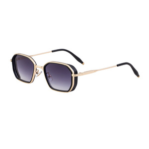 Gafas de Sol <span class=keywords><strong>Partagas</strong></span> de Moda, Diseño Moderno, Logotipo Personalizado, Forma Poligonal Metálica, Protección UV400 para Hombre - Product Image 3