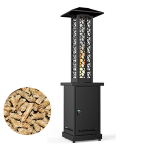 Poêle à granulés d'extérieur autoportant résistant aux intempéries OPS2001A, chauffage de terrasse, foyer avec système de verrouillage - Product Image 1