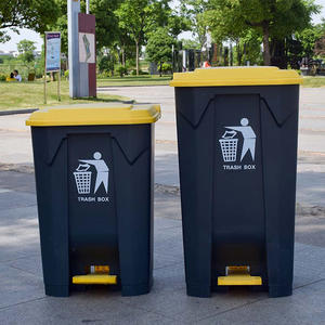 Wholesale Foot Pedal Plastic <strong>Kitchen</strong> Can with Press Type Lid <strong>Large</strong> Capacity Pedal Waste <strong>Bin</strong> - Product Image 5