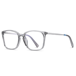 Gafas ópticas cuadradas neutras a <span class=keywords><strong>la</strong></span> moda TR90 con luz anti-azul Colores de Marco opcionales negro azul gris - Product Image 3
