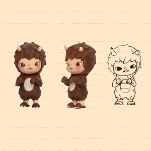 Figura DE ACCIÓN DE Kirbi 3D, juguete de PVC para niños, cajas misteriosas de animales temáticos, regalo - Product Image 4