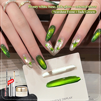 Vernis à ongles gel UV adhésif non toxique, flacon de 8 ml pour lampe LED, longue tenue, DIY, nail art français de créateur