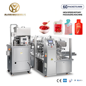 Máquina de Envasado y Llenado Automática Rotativa para Pasta de Tomate con Boquilla Preformada y Cierre de Cremallera, Certificación CE - Product Image 2