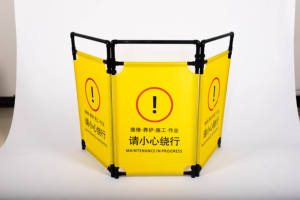 Barriera di sicurezza stradale portatile di vendita calda che piega la barriera di traffico di plastica del panno verde - Product Image 4