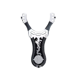 Lance-pierre puissant Dragon Killing Round Skin, complet, haute précision, pour tir de précision, pour oiseaux et poissons, avec bande en cuir, pour l'extérieur, pour balles puissantes - Product Image 1