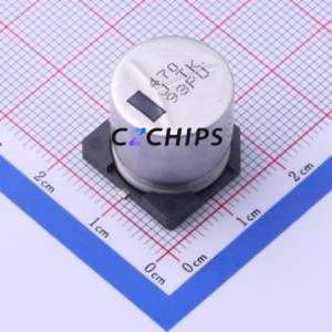 ตัวเก็บประจุอิเล็กโทรไลต์อะลูมิเนียมแบบ SMD รุ่น EEETK1J471AM, ขนาด D16xL16.5 มม., ความจุ 470uF, ค่าความคลาดเคลื่อน 20%, แรงดันไฟฟ้า 63V, กระแสไฟฟ้า 500mA-100kHz - Product Image 1