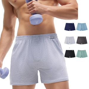 <span class=keywords><strong>Boxer</strong></span> da <span class=keywords><strong>uomo</strong></span> in cotone intimo bauli con cintura elastica traspirante pantaloni larghi lavorati a maglia mutandine comode Shorts in maglia - Product Image 3