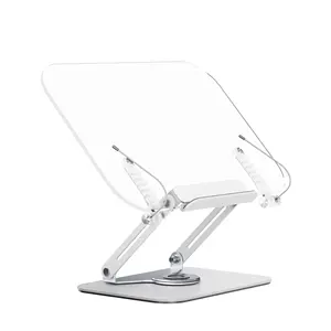 IKATAK New Foldable Rotating Transparent Acrylic Clear Plastic Book Reading Stand