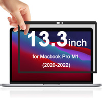 Filter Privasi 2 Arah 22.5 °   Pelindung Layar Anti Spy Silk Printing Frame Anti Blue Light untuk Macbook Pro 13.3inch M1 A2289 Laptop
