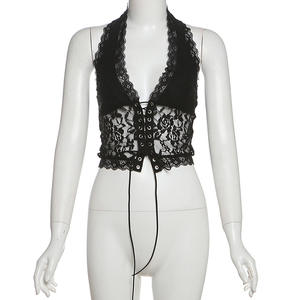 Conjuntos Modernos de Malla de 2 Piezas para Mujer Top Corto Sexy con Cuello en V y Shorts Verano 2025 Ropa de Mujer - Product Image 5