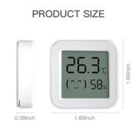 Thermomètre intelligent Tuya TH04 BLE 5.0 avec écran LCD, compatible avec Alexa et Google Assistant, prise US, contrôle par application, capteur de température et d'humidité