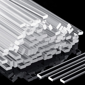100 varillas acrílicas de 6 pulgadas para decoración de pasteles, palitos planos transparentes para dulces, cake pops, piruletas y toppers de plástico para pasteles - Product Image 5