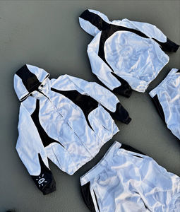 Chándal cortavientos personalizado sin impuestos de EE. UU., conjunto de dos piezas, chaqueta con cremallera, chándal de nailon con cremallera, chándal para hombre, chándal - Product Image 2