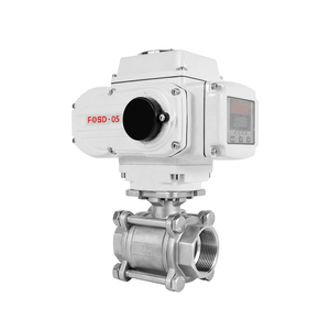 Vannes à boisseau sphérique motorisées 220 V CA 24 V en acier inoxydable 304, trois pièces, 1000 WOG, pour eau, OEM - Product Image 6