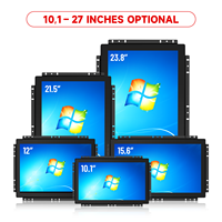 15 15.6 17 18.5 19 21.5 22 23.6 23.8 27 inci Monitor Komputer Industri Open Frame Layar Sentuh Kapasitif Multi Titik