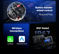 Écran de navigation sans fil CarPlay Android Auto 5 pouces pour moto, affichage en miroir, moniteur portable pour moto BMW