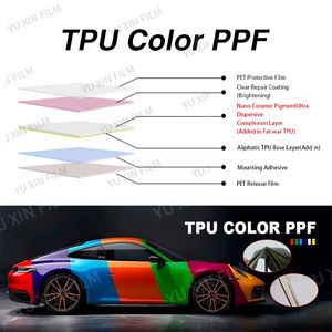 ฟิล์ม TPU สี PPF ป้องกันรอยขีดข่วนสำหรับตัวถังรถยนต์ บรรจุภัณฑ์แบบกำหนดเอง ฟิล์ม TPU สี PPF - Product Image 2