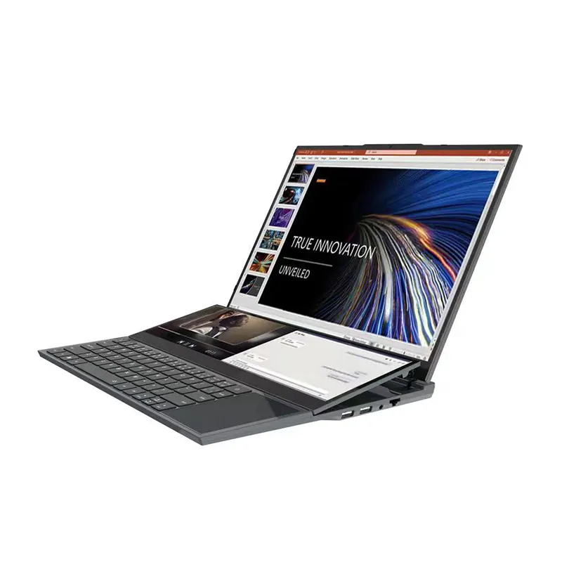Computador, novo design laptop dual screen 16 '+ 14 polegadas' core cpu i7 16gb ram win11 notebook pc