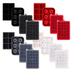 Moldes de silicona para cubitos de hielo, esferas para whisky, con tapas y moldes cuadrados grandes para cócteles - Product Image 1
