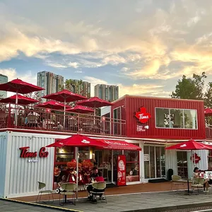 Casa Container Mobile Smontabile Prefabbricata in Acciaio per Hotel, Caffetterie, Negozi di Alimentari in Strade Pedonali, Case Modulari di Lusso CE US - Product Image 3