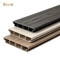 Tarima de Aluminio para Exteriores, de Bajo Mantenimiento, Impermeable, Antideslizante, con Sistema de Clic, con Aspecto de Madera, para Patio Trasero