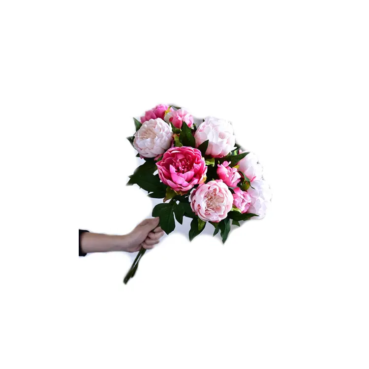 ดอกไม้ขายร้อนสำหรับงานแต่งงานประดิษฐ์ที่ไม่ซ้ำกันออกแบบดอกไม้ผ้าไหมงานแต่งงาน