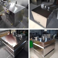 Station de relevage des eaux usées en acier inoxydable à double pompe 264 GPM avec broyeur macérateur pour système de sous-sol, salle de bain et cuisine