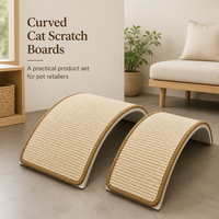 Grattoir à chat en sisal naturel, grattoir à chat incurvé et arqué, grattoir à chat en sisal tissé durable, vente en gros