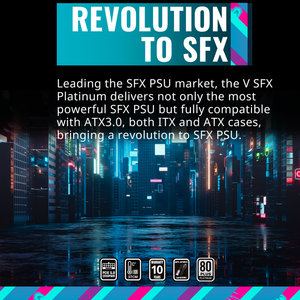 Alimentation électrique CoolerMaster V1100 1100W SFX Platinum entièrement modulaire avec ATX3.0 80+ Platinum Efficiency Support <span class=keywords><strong>RTX</strong></span> <span class=keywords><strong>4090</strong></span> GPU - Product Image 5