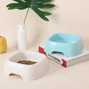 Bol carré pour animaux de compagnie, bol pour nourriture et eau pour chats et chiens, bol pour chat écologique de couleur bonbon, mangeoire pour animaux de compagnie. - Product Image 4