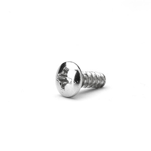Vis autotaraudeuses à tête cylindrique Phillips en acier inoxydable M2 M3 M4 M5 métriques pour l'industrie de la construction métallique, qualité A classe 4.8 - Product Image 1