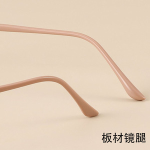 Montures de lunettes en acétate 5888 pour femmes, monture intégrale surdimensionnée, protection contre la lumière bleue, verres en plastique, style coréen tendance - Product Image 4