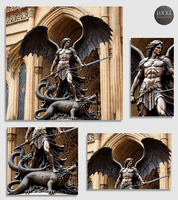Statue d'ange en bronze de style occidental en plein air Sculpture grandeur nature Décoration architecturale de jardin Villa