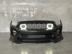 Pare-chocs avant de voiture de style <span class=keywords><strong>Mach1</strong></span> de haute qualité, lèvre avant, diffuseur arrière, jupe latérale avec lumière de calandre pour Ford <span class=keywords><strong>Mustang</strong></span> - Product Image 6