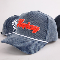 Gorra de Béisbol de Pana con Logotipo Bordado en Toalla de Rizo Personalizada, Nueva Gorra de Béisbol Bordada en Chenilla a la Moda