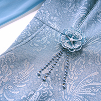 Ensemble deux pièces pour femme, style chinois moderne, Cheongsam avec boutons jacquard, grandes tailles, OEM, vente en gros, nouvelle collection