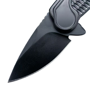 Couteau de poche pliant OEM en acier 8Cr13MoV à pointe tombante avec bouton de pouce et manche en acier 420 pour activités de plein air, EDC, camping et survie - Product Image 3